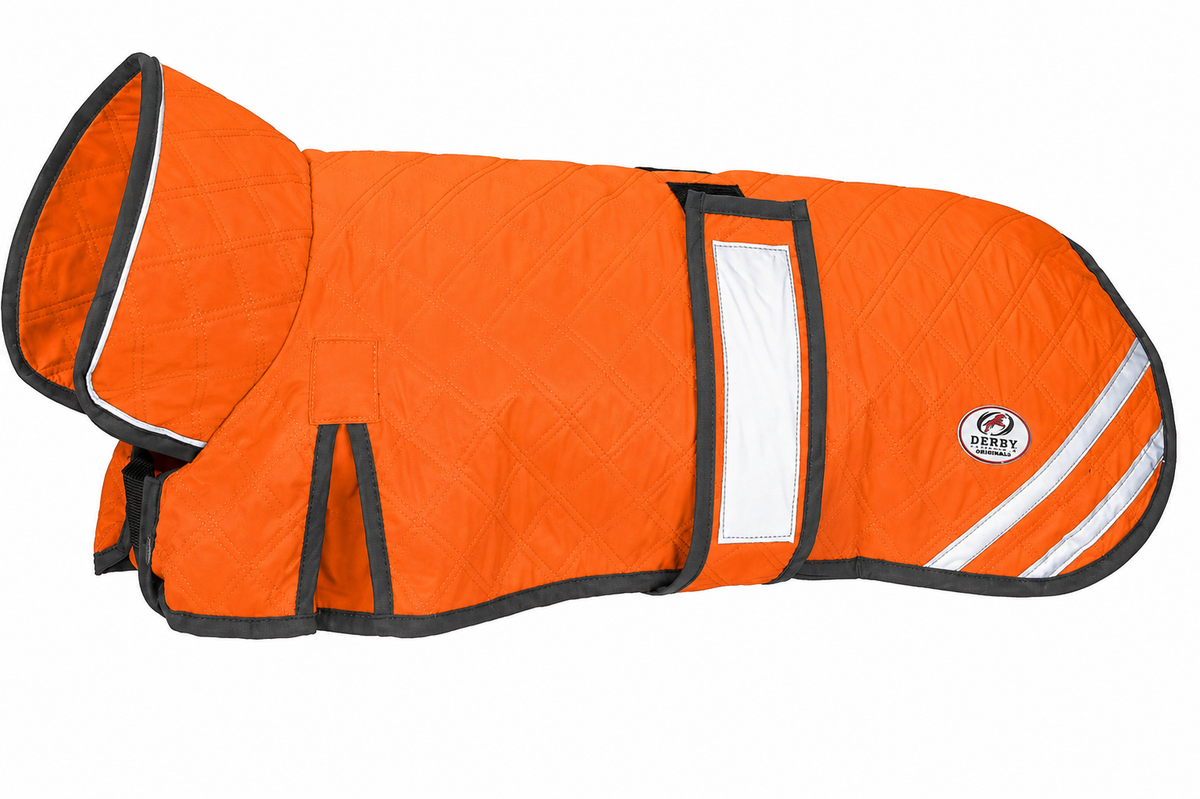 Derby Originals Hydro Cooling Dog Jacket – Reflective Evaporative Cooling Vest with Adjustable Belly Band & Harness Opening, Lightweight UV Protection Coat for Hot Weather & Outdoor Dogs