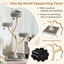 70" Tall Metal Cat Tree Tower with 3 Plush Perches & Sisal Scratching Posts