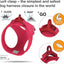 Curli Clasp Red Vest Harness