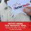 PetVet Medic Tick Remover Card 3-Pack for Dogs & Cats – Wallet-Sized Tick Removal Tool with Built-In Magnifier & Instruction Guide