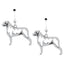 Recycled Sterling Dog Breed Earrings