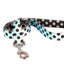 Blue and Brown Polka Dot Dog Leash