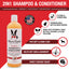 2-in-1 Dog Shampoo + Conditioner - Coconut Scented