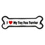 I Love My Dog Car Magnet: Breeds L - Z