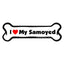 I Love My Dog Car Magnet: Breeds L - Z