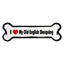 I Love My Dog Car Magnet: Breeds L - Z