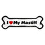 I Love My Dog Car Magnet: Breeds L - Z