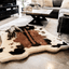 PupRug® Animal Print Memory Foam Dog Bed - Brown Faux Cowhide