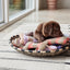 Ashi Dog Toy Large - Cherry Red/Taupe
