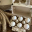 Henlay Duck Egg Cartons - Holds Half Dozen Jumbo Eggs- Blank Flat Top, 2 colors, 20 or 100