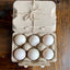 Henlay Duck Egg Cartons - Holds Half Dozen Jumbo Eggs- Blank Flat Top, 2 colors, 20 or 100