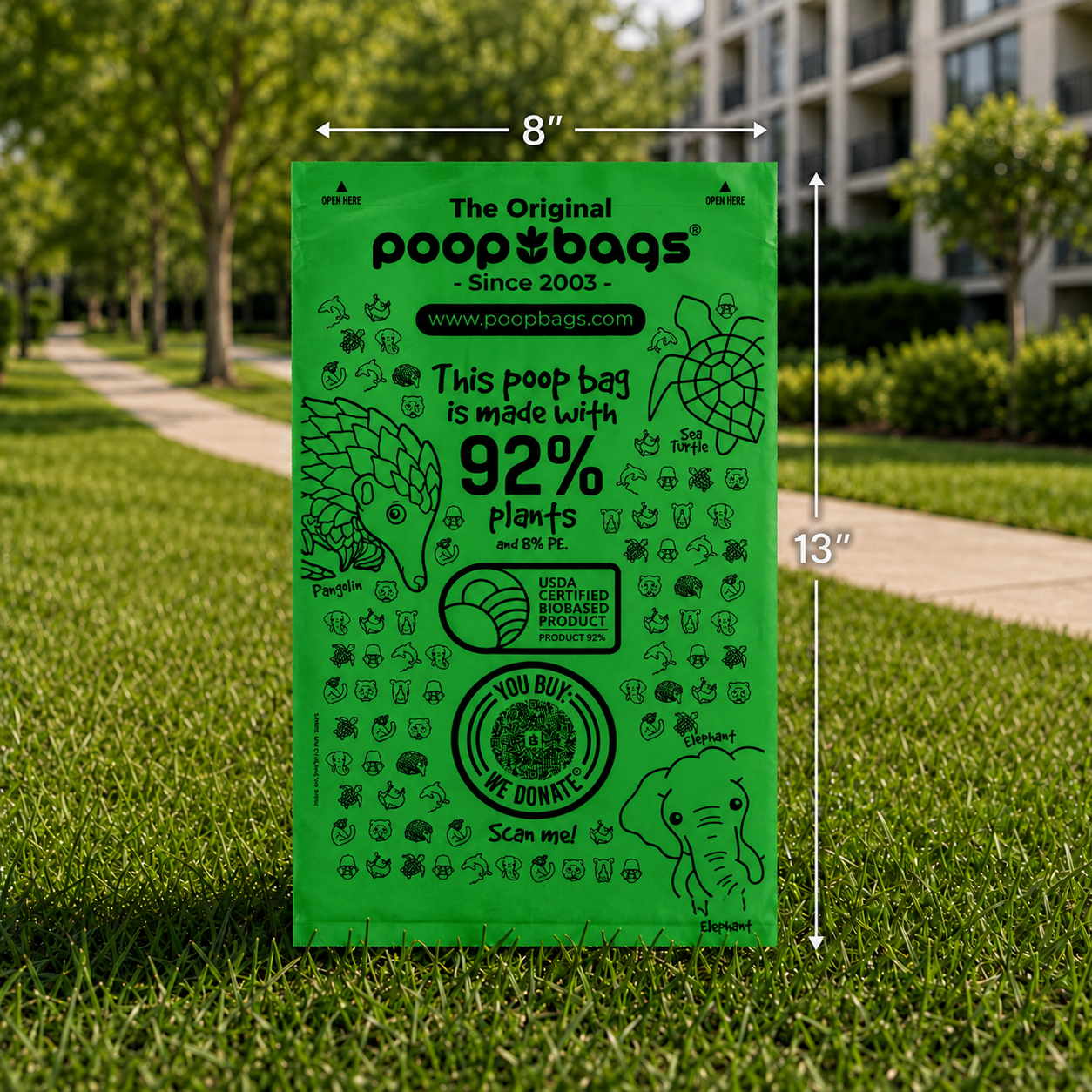92% Plants Roll Bags