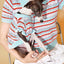 Pet & Me Spring Summer Ocean Blue Ruffle Crochet Short Sleeve Polo Shirt