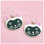 Hand Painted Cat Earrings