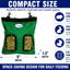 CuteNfuzzy 2-Opening Hay Bag for Rabbits, Guinea Pigs & Chinchillas, Compact Hanging Hay Feeder, 9" x 11" x 1.5", Helps Reduce Hay Waste & Cage Mess, 6-Month Warranty