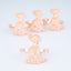 Rose Gold Dog Napkin Holder - Set of 4