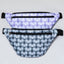 Plaid Paw Print Large Fanny Pack with 3 Zippered Pockets