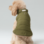 Reversible Dog Vest Jacket - Green Brown