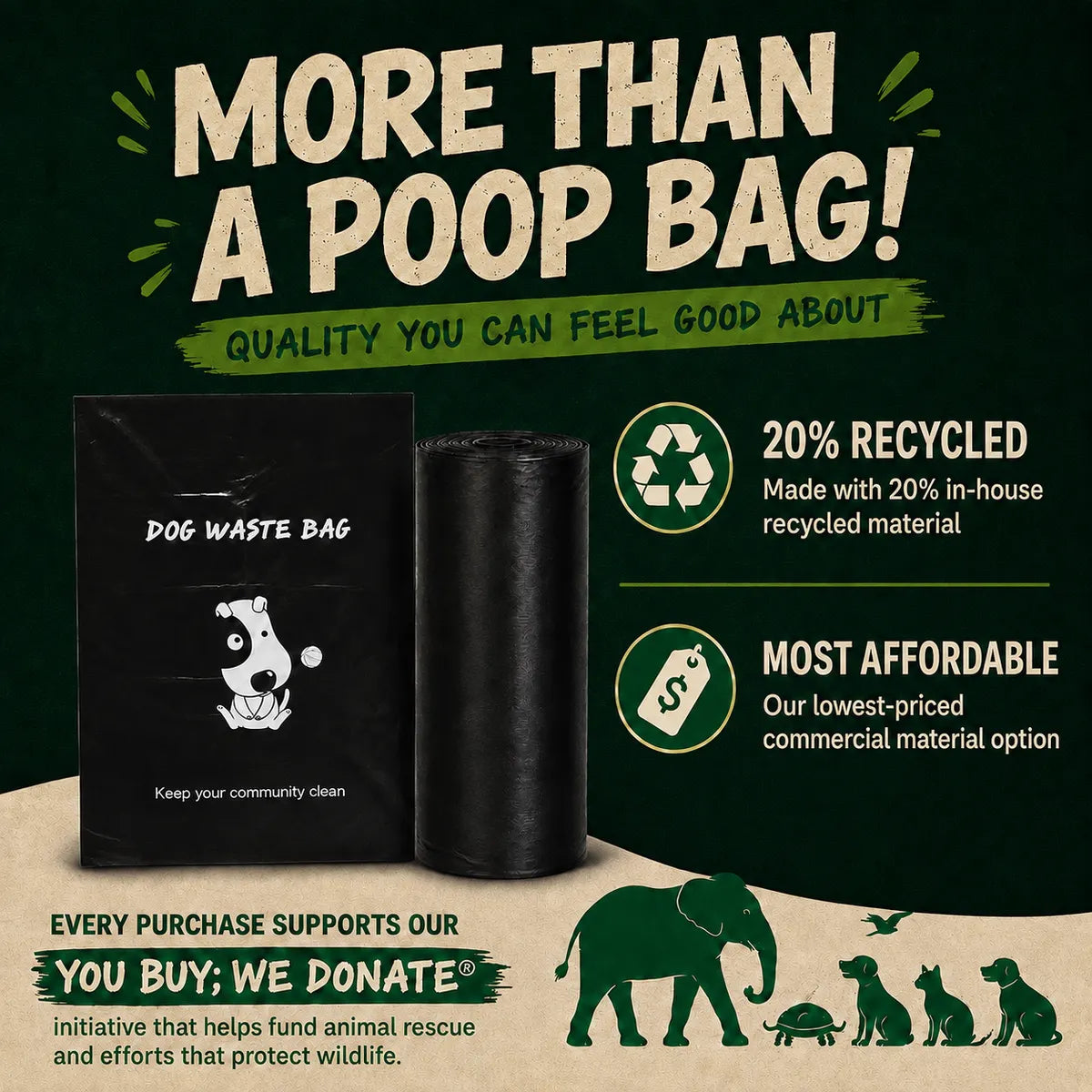 20% Recycled Roll Bags