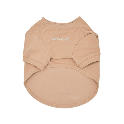 Fur Elise Spoiled Mock Neck Shirt - Latte