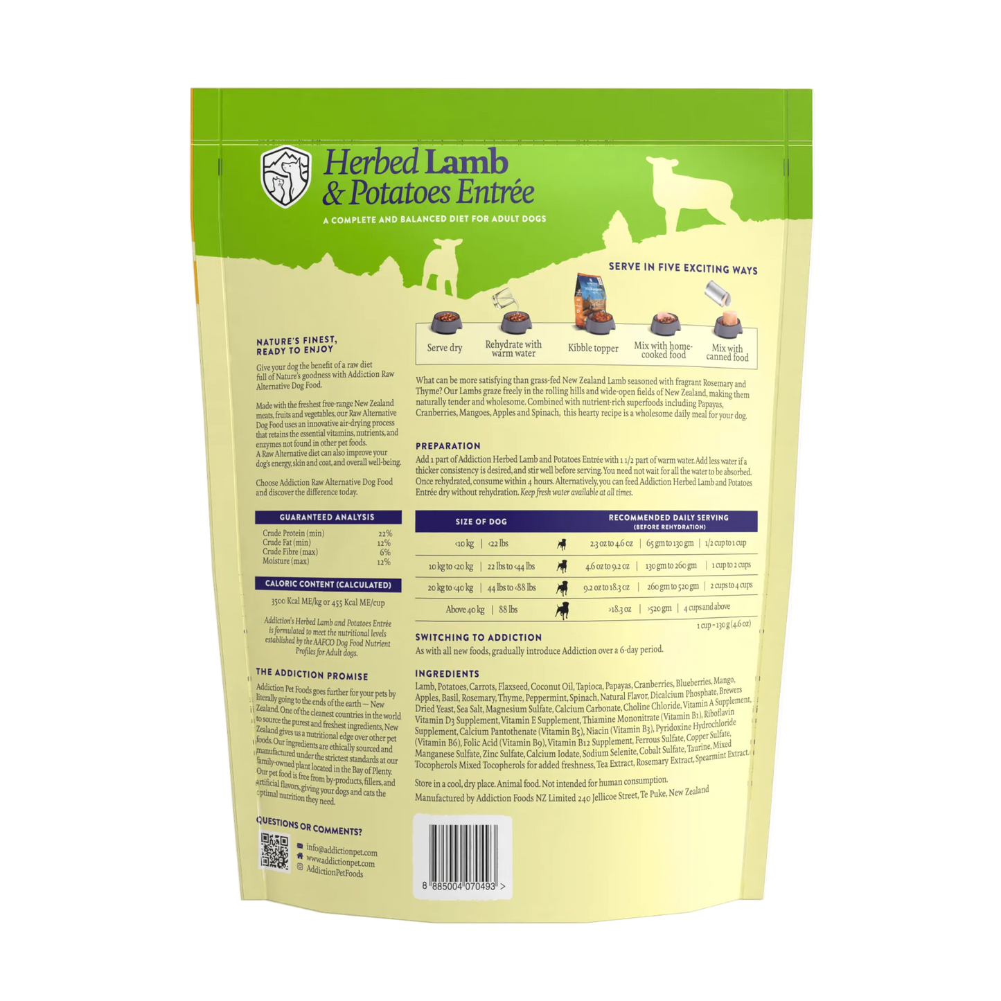 Herbed Lamb & Potatoes Air-Dried Dog Food