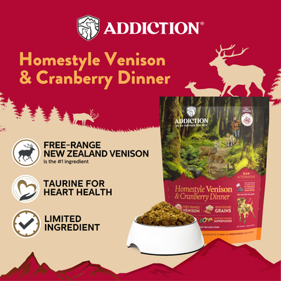 Homestyle Venison & Cranberry Dinner Air-Dried Dog Food