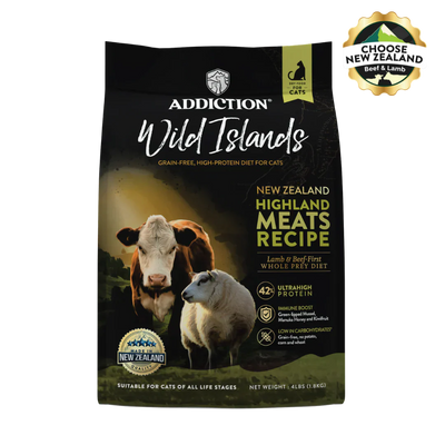 Wild Islands Highland Meats Grass-Fed Beef & Lamb Recipe Dry Cat Food