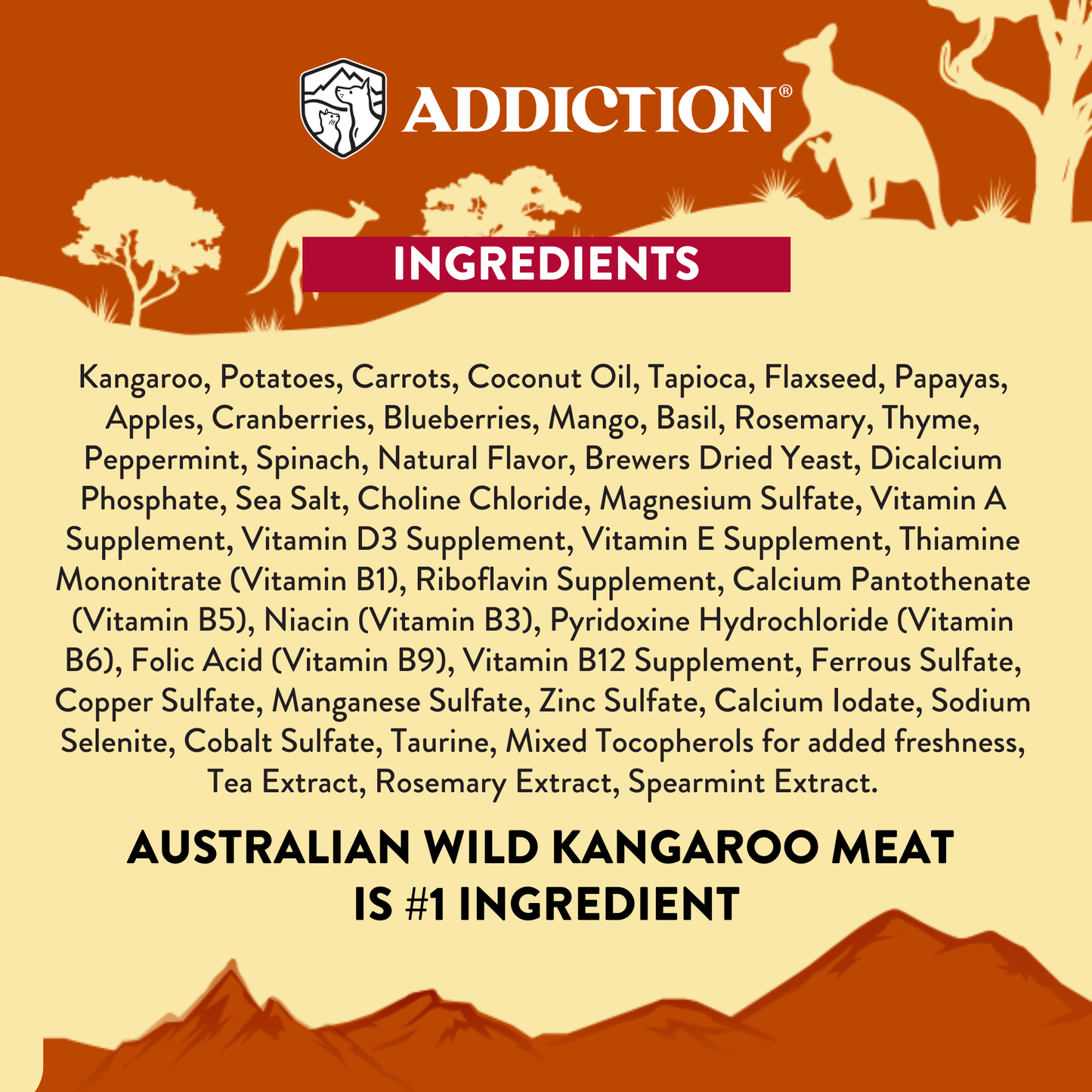 Addiction Kangaroo Dog Food & Treats Bundle