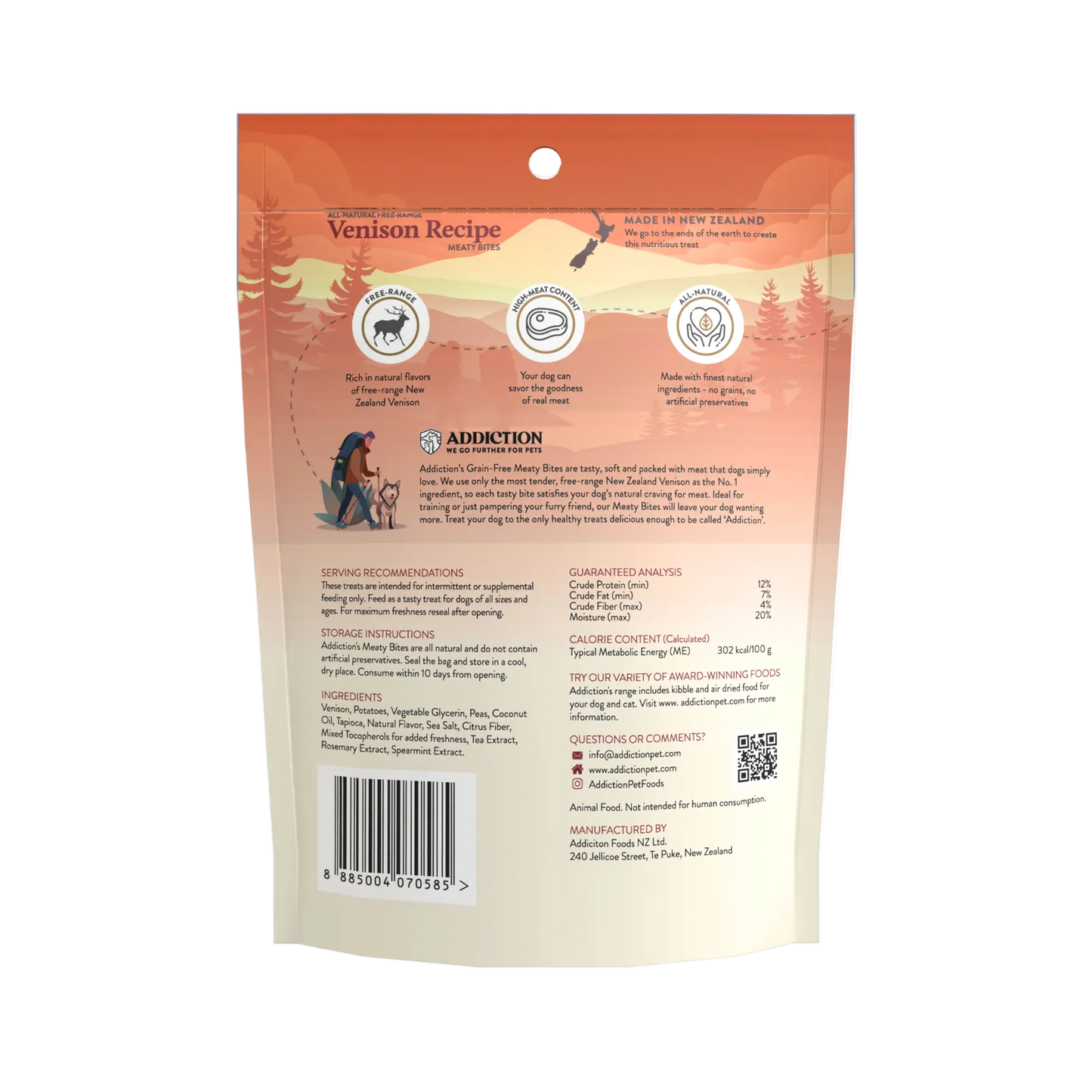 Venison Meaty Bites - Hypoallergenic Dog Treats