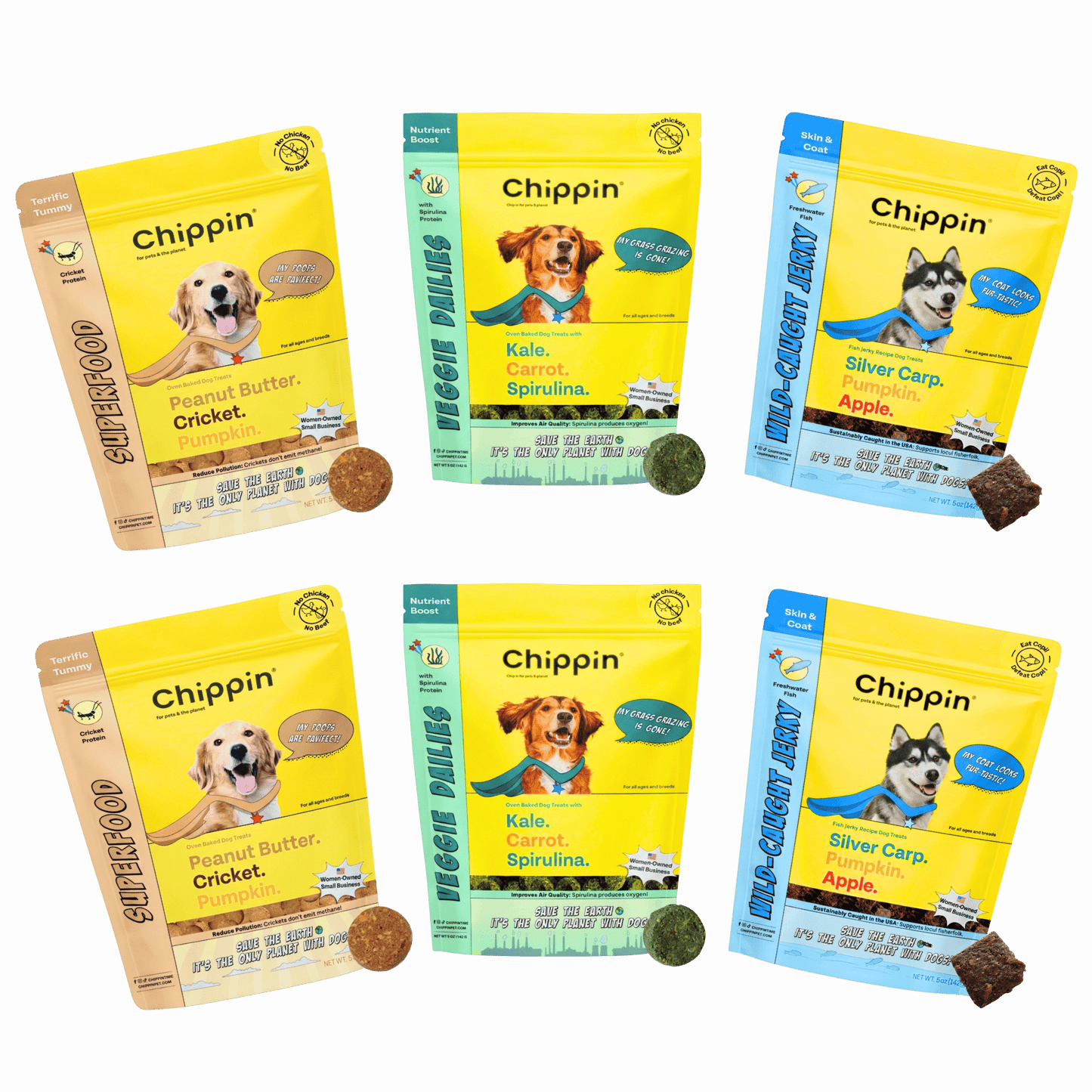 Allergy-Friendly Dog Treats, 6-Pack