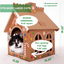 Cardboard Gingerbread Cat Playhouse Kit