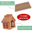 Cardboard Gingerbread Cat Playhouse Kit