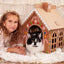 Cardboard Gingerbread Cat Playhouse Kit