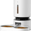 Automatic Cat Feeder with Timer, 6 Meals/Day, Freshness Lock & Low Food Sensor. Smart Dry Food Dispenser for Cats & Dogs