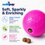 Pink & Blue Glitter Ball 2-Pack Dog Toy | Soft PUP-X Rubber Floating Fetch Ball with Treat Dispenser | USA Made (Copy)