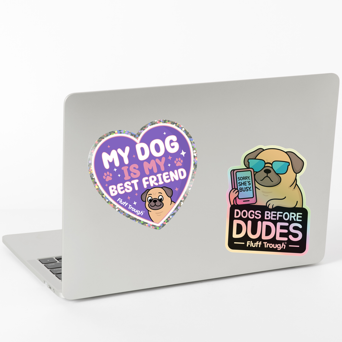My Dog is My Best Friend Glitter Sticker