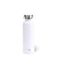 White w/ Silver Top Stainless Steel Water Bottle- 24 Oz