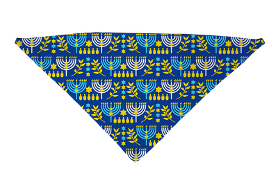 Bright Menorahs Dog Bandana
