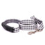 Houndstooth Black and White Dog Leash