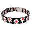 Black Daisy Dog Collar