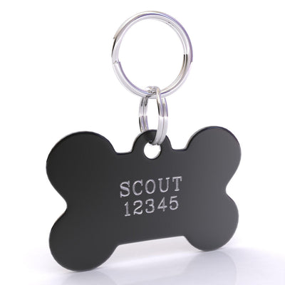 HyperLite Bone Dog ID Tag with Engraving