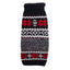 Black Nordic Snowflake Dog Sweater