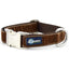Brown Velvet Essential Dog Collar