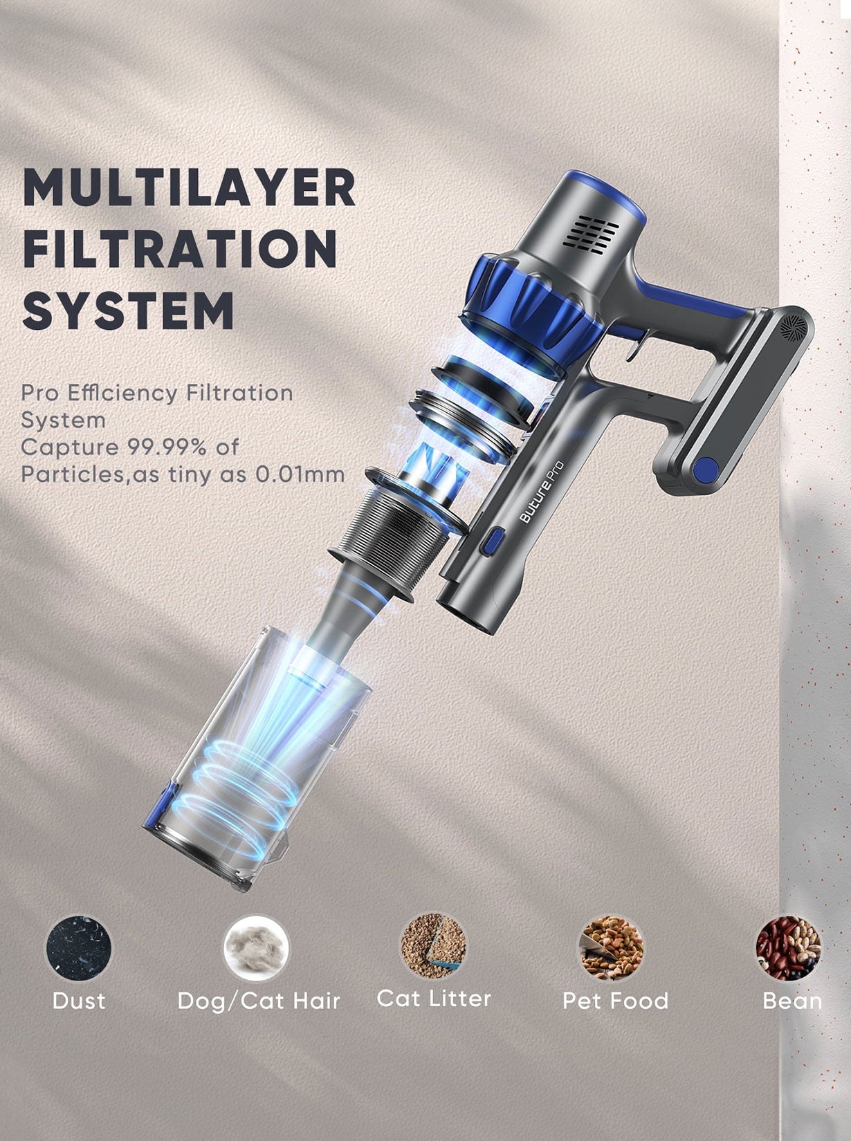 Buture BP10 Cordless Vacuum