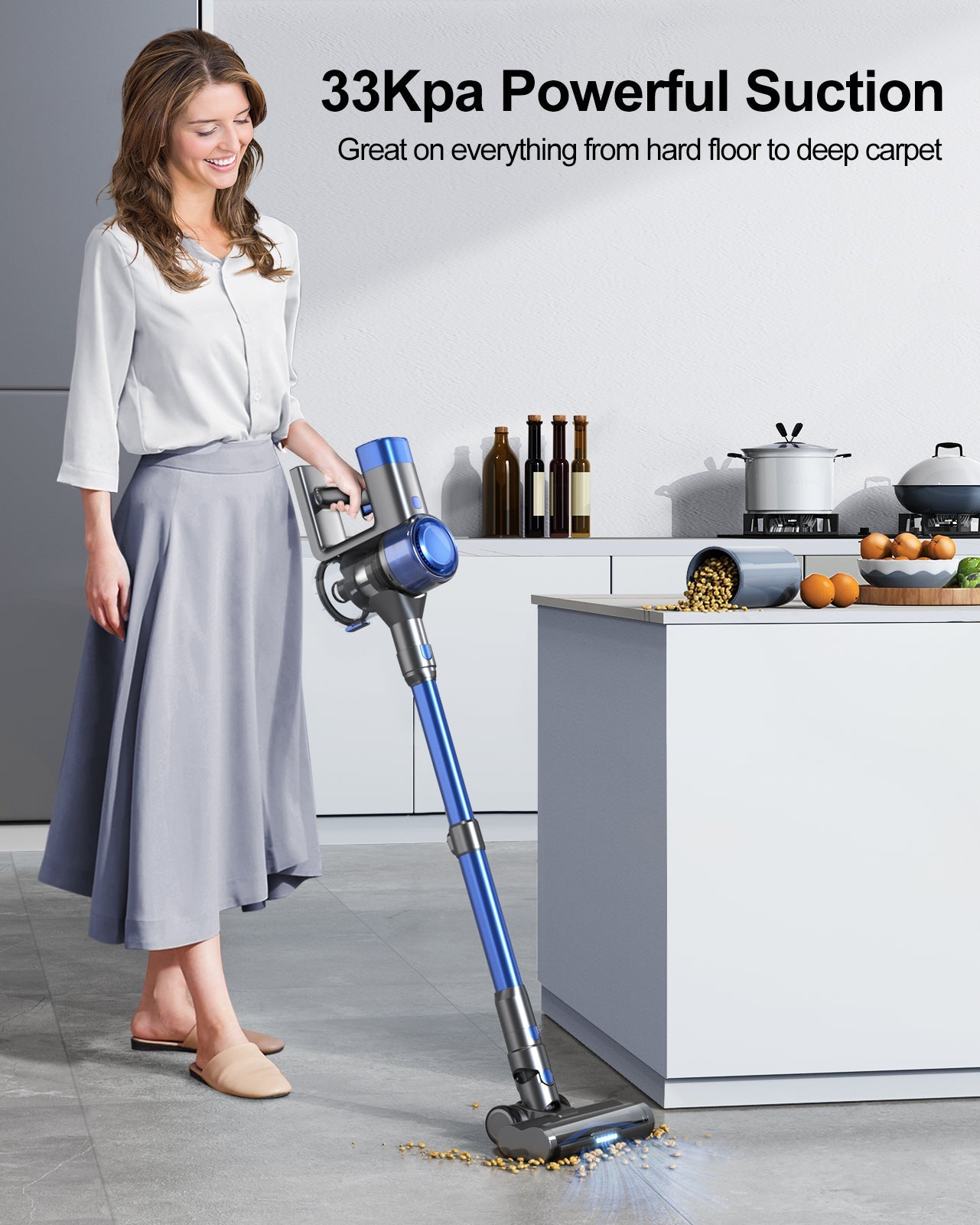 Buture VC50 Blue Cordless Vacuum Cleaner