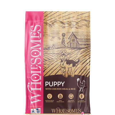 Wholesomes Puppy Chicken Meal & Rice Dry Dog Food