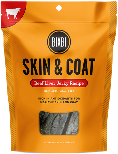 Bixbi Skin & Coat Beef Lung Dog Treats