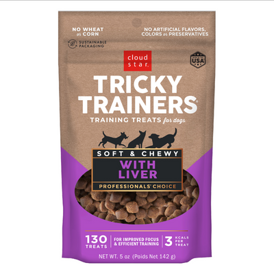 Cloud Star Tricky Trainers Soft & Chewy Liver Dog Treats
