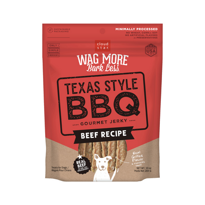Wag More Bark Less Jerky Grain Free Texas BBQ Beef Dog Treats