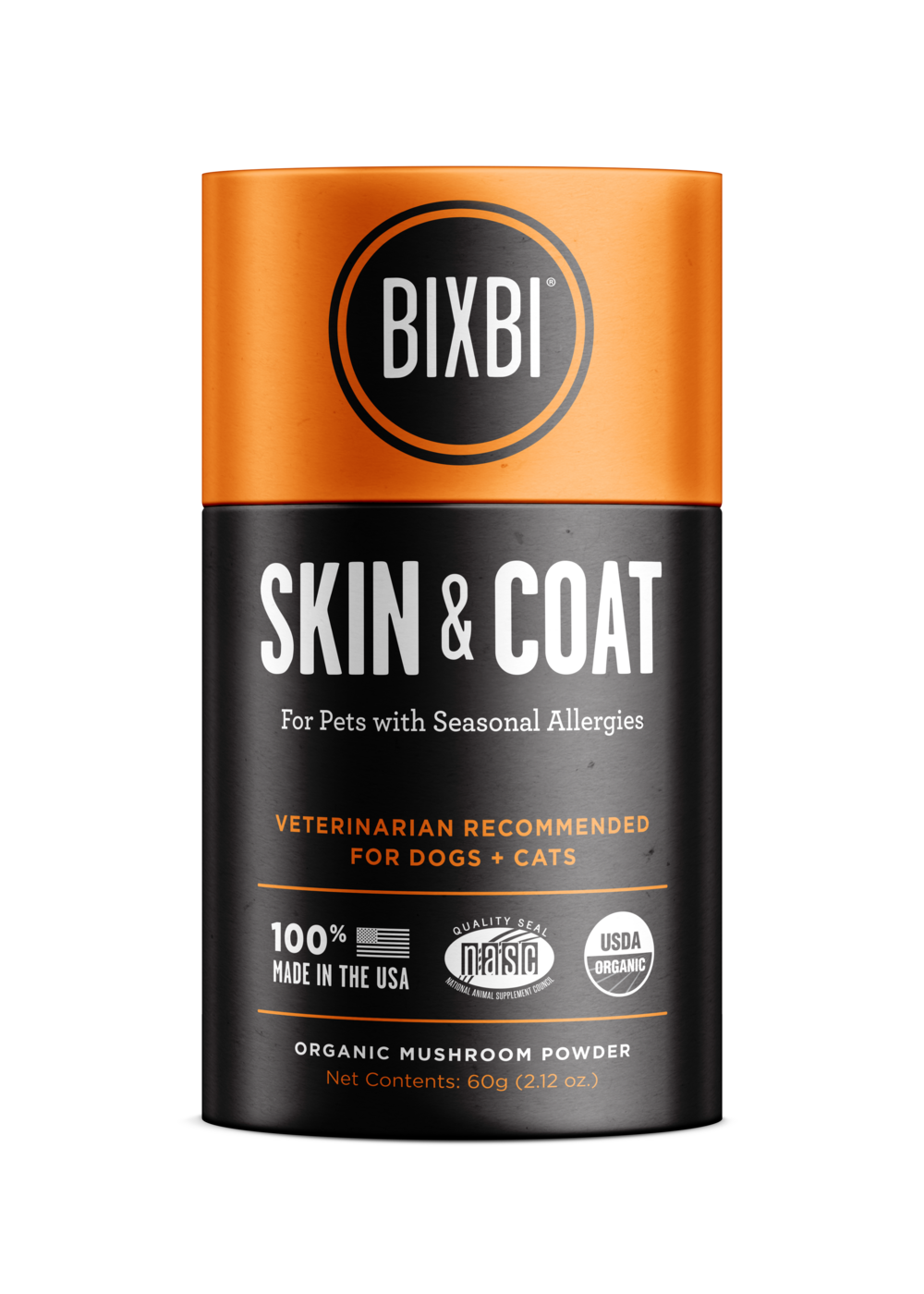 Bixbi Organic Pet Superfood Skin and Coat Supplement for Dogs and Cats